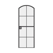 Interior Dutch single arch steel door with glass panel