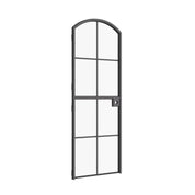 Interior Dutch single arch hot-rolled steel door, black finish