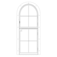 Load image into Gallery viewer, Classic Steel Single Dutch Full Arch Door CAD