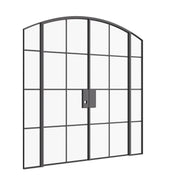 Air 5 double arch interior doors with side glass panels, Ottostumm steel frame