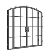 luxury arched double door system with energy efficient steel