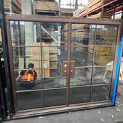 modern double flat exterior doors with insulated steel profile
