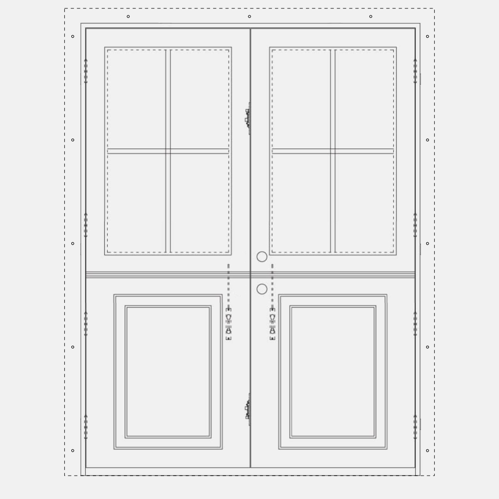 Double Dutch Steel Doors CAD