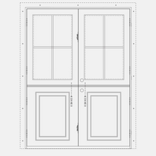 Load image into Gallery viewer, Double Dutch Steel Doors CAD