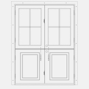 Double Dutch Steel Doors CAD