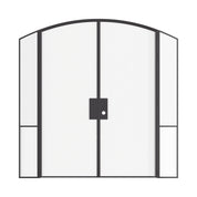 Luxury interior steel double doors with sidelights, Air Grand narrow profile OTTOSTUMM steel construction