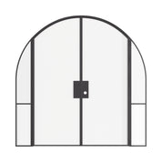 Luxury interior steel double doors with full arch design and side windows, Air Grand narrow OTTOSTUMM sightlines