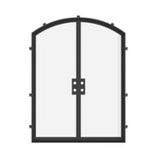 Cold-rolled double arch steel entry with thermal ratings.