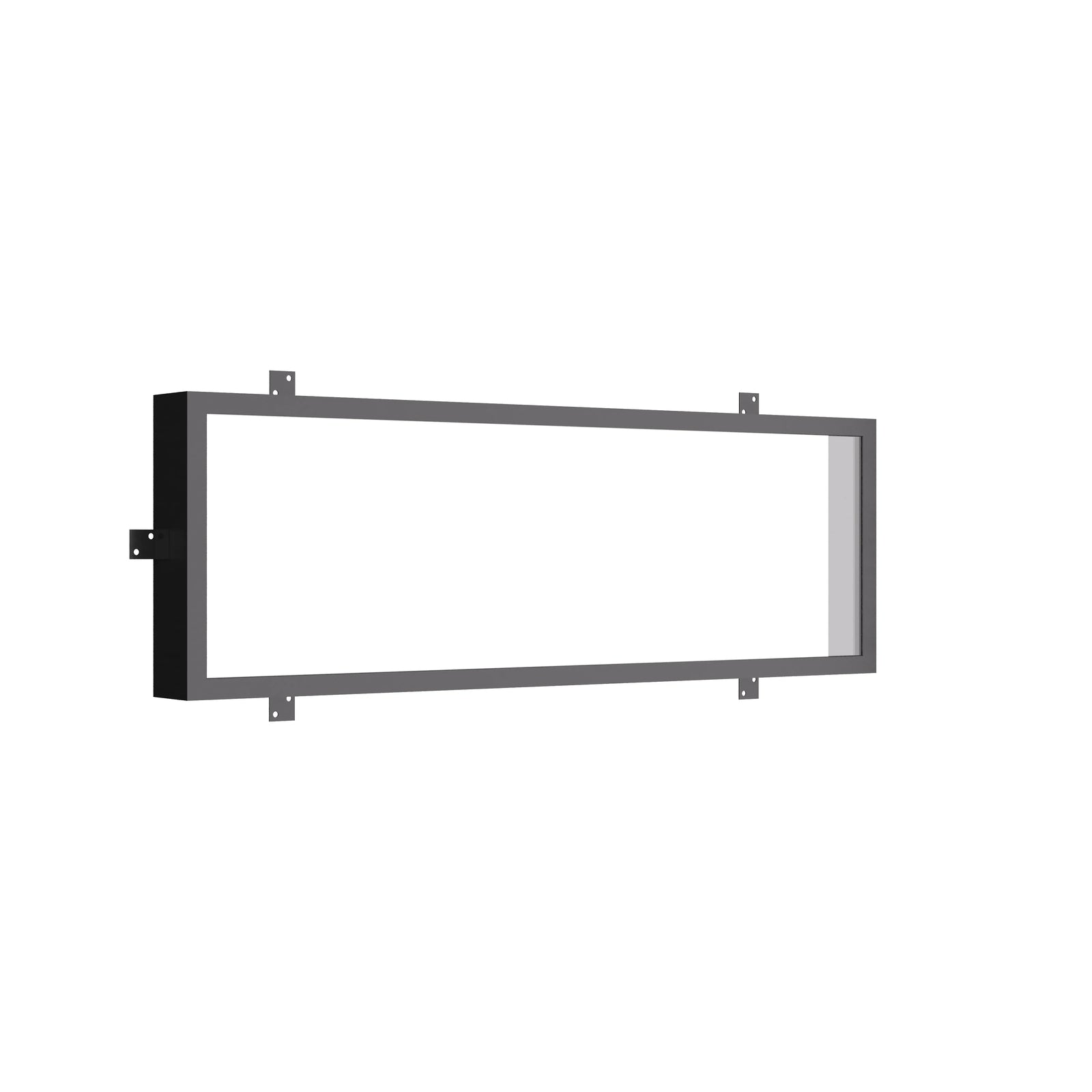 Air thermal break flat top steel window with energy efficient insulated glass