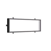Air thermal break flat top steel window with energy efficient insulated glass