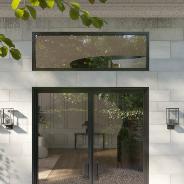 Air thermal break flat top architectural steel window with slim steel frame
