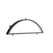 Air steel full arch transom window for modern arched steel entry doors