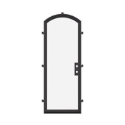 Single arch steel door system with certified ratings.