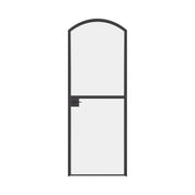 Pre-hung Dutch-style single arch steel door crafted from Ottostumm steel with narrow sightlines.