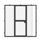 Air Lite Dutch with Side Windows - Single Flat | Standard Sizes by Pinky’s Iron Doors — home doors, view 1