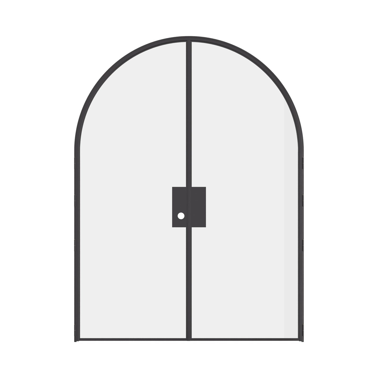Modular Air Lite double full arch interior doors with ottostumm steel frames