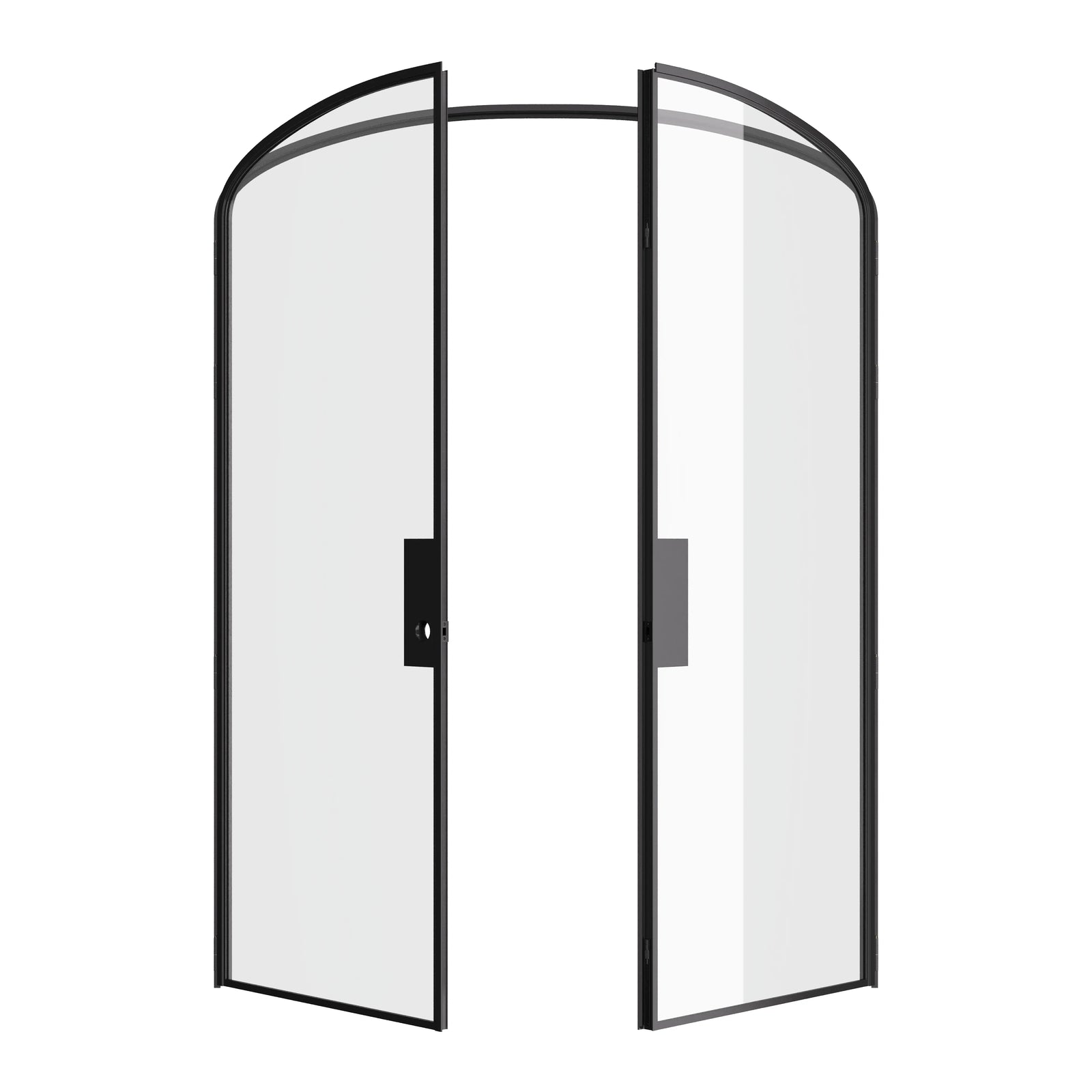 Ottostumm steel double mini arch door with pre-hung frame