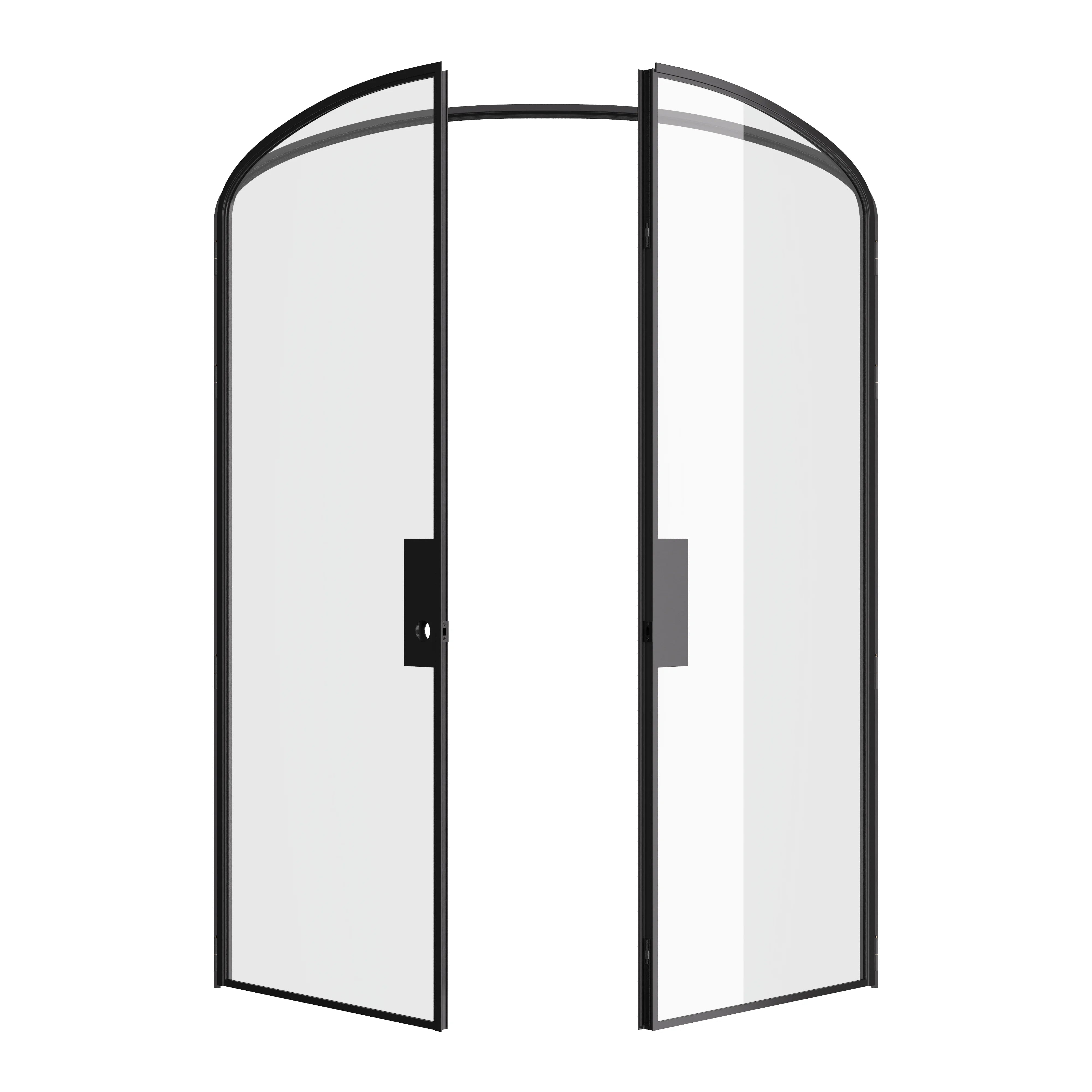 Ottostumm steel double mini arch door with pre-hung frame