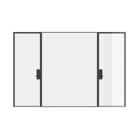 Air Lite Interior - Dual Single with Middle Fixed Panel Flat | Standard Sizes