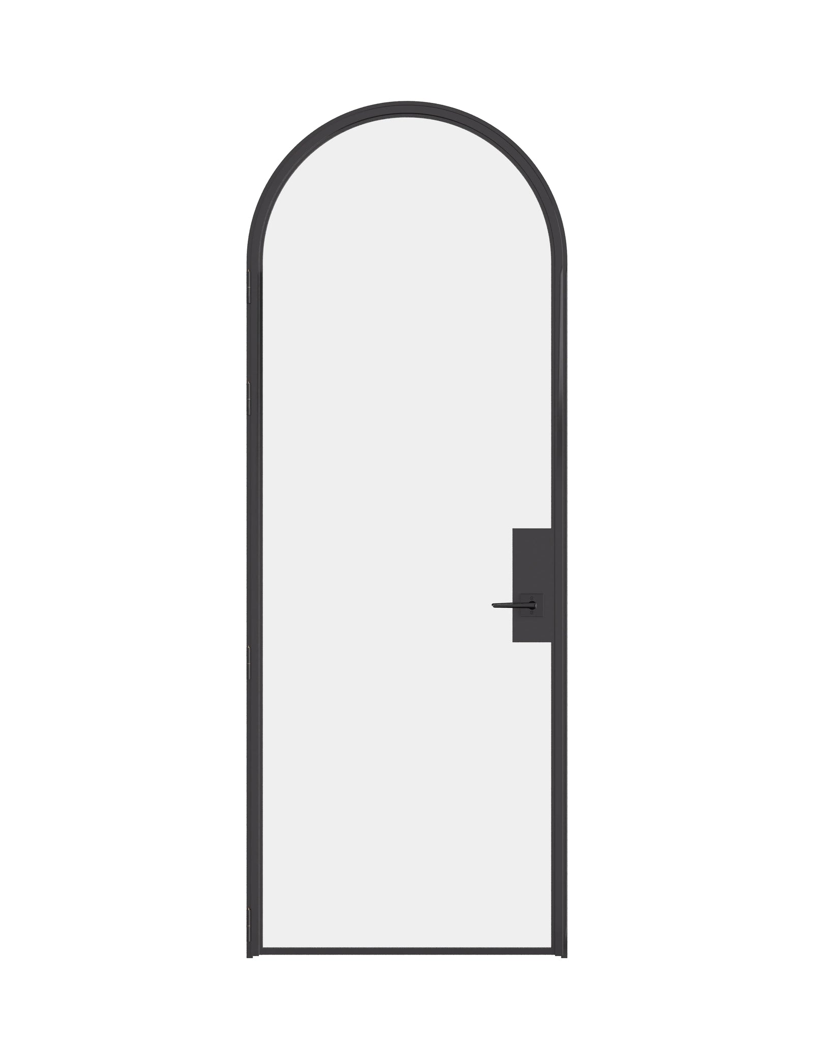 Pre-hung Air Lite interior single full arch door in solid hot-rolled ottostumm steel with removable threshold