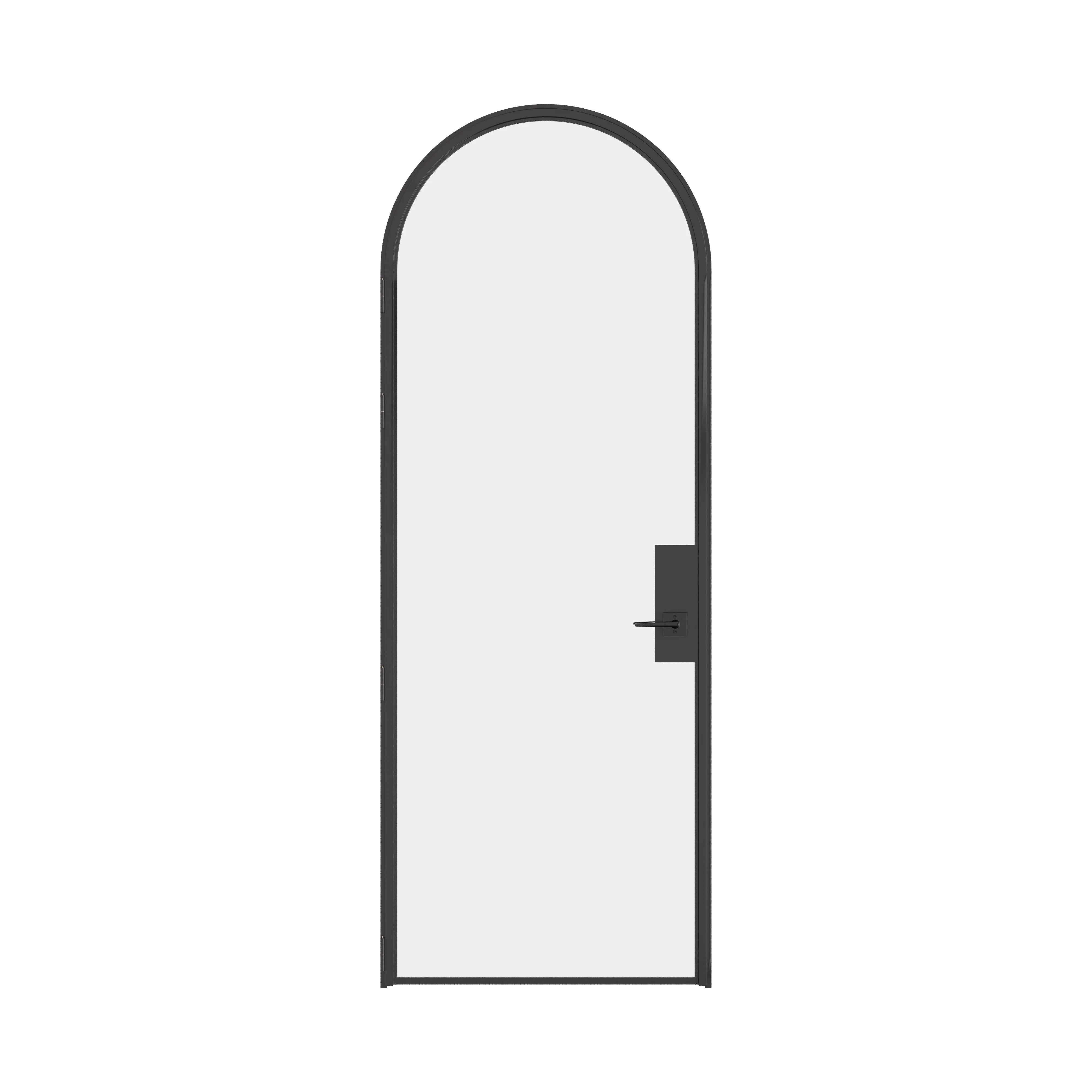 Pre-hung Air Lite interior single full arch door in solid hot-rolled ottostumm steel with removable threshold
