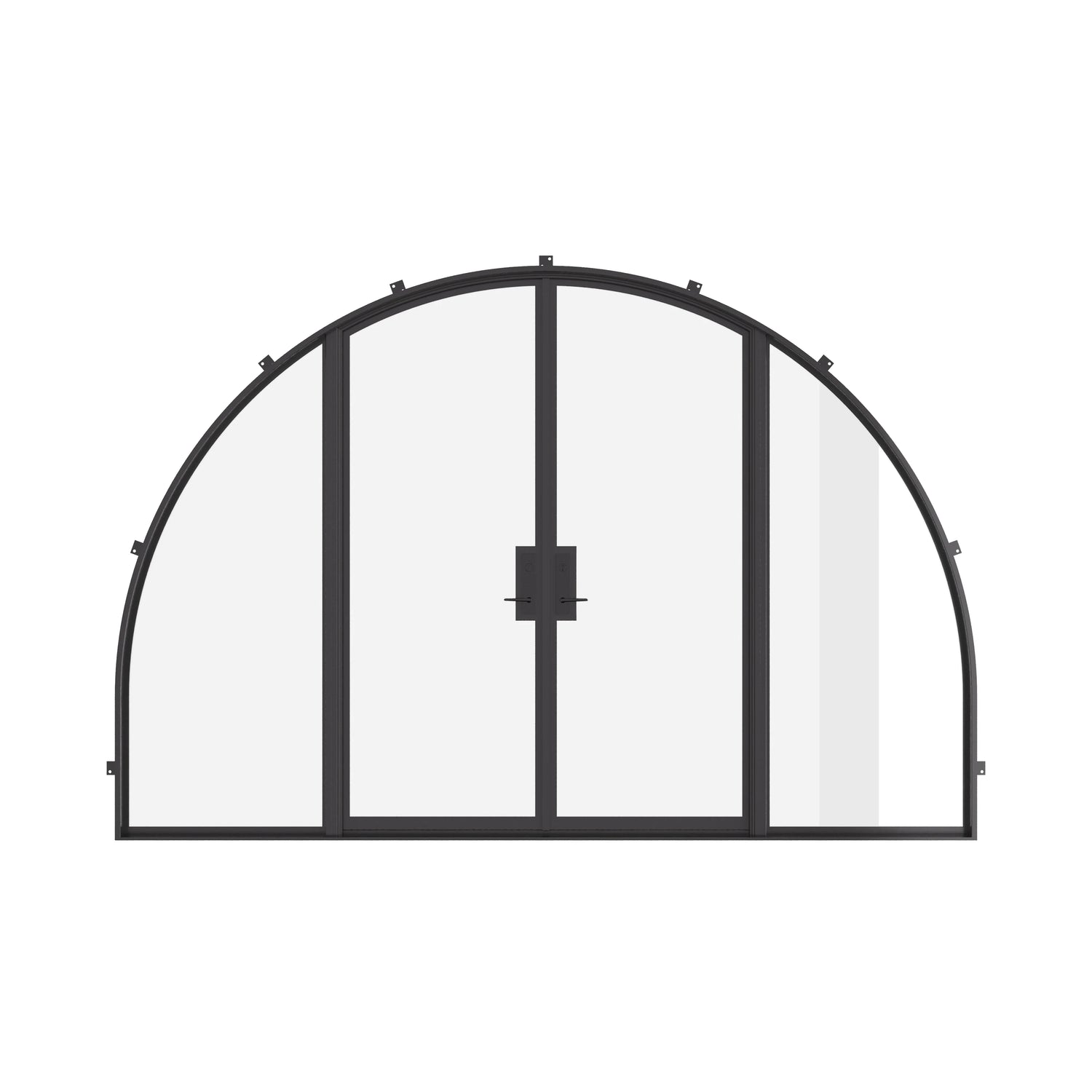 Air Lite Wide with Side Windows - Double Full Arch | Standard Sizes by Pinky’s Iron Doors — home doors, view 1