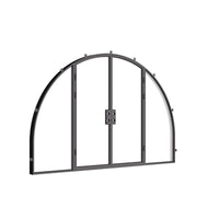 Air Lite Wide with Side Windows - Double Full Arch | Standard Sizes by Pinky’s Iron Doors — home doors, view 3