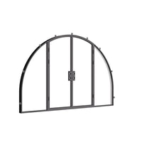 Air Lite Wide with Thermal Break and Side Windows - Double Full Arch | Standard Sizes by Pinky’s Iron Doors — home doors, view 4