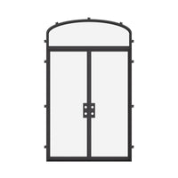 Air Lite with Mini Arch Top Window - Double Flat | Standard Sizes