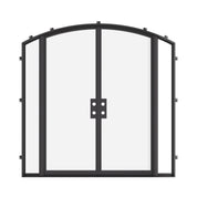 Cold-rolled double arch steel entry with narrow profiles.