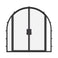Air Lite with Thermal Break and Side Windows - Double Full Arch | Standard Sizes by Pinky’s Iron Doors — home doors, view 1