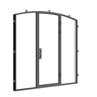 Air Lite with Thermal Break and Side Windows - Single Arch by Pinky’s Iron Doors — home doors, view 4