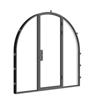 Air Lite with Thermal Break and Side Windows - Single Full Arch | Standard Sizes by Pinky’s Iron Doors — home doors, view 4