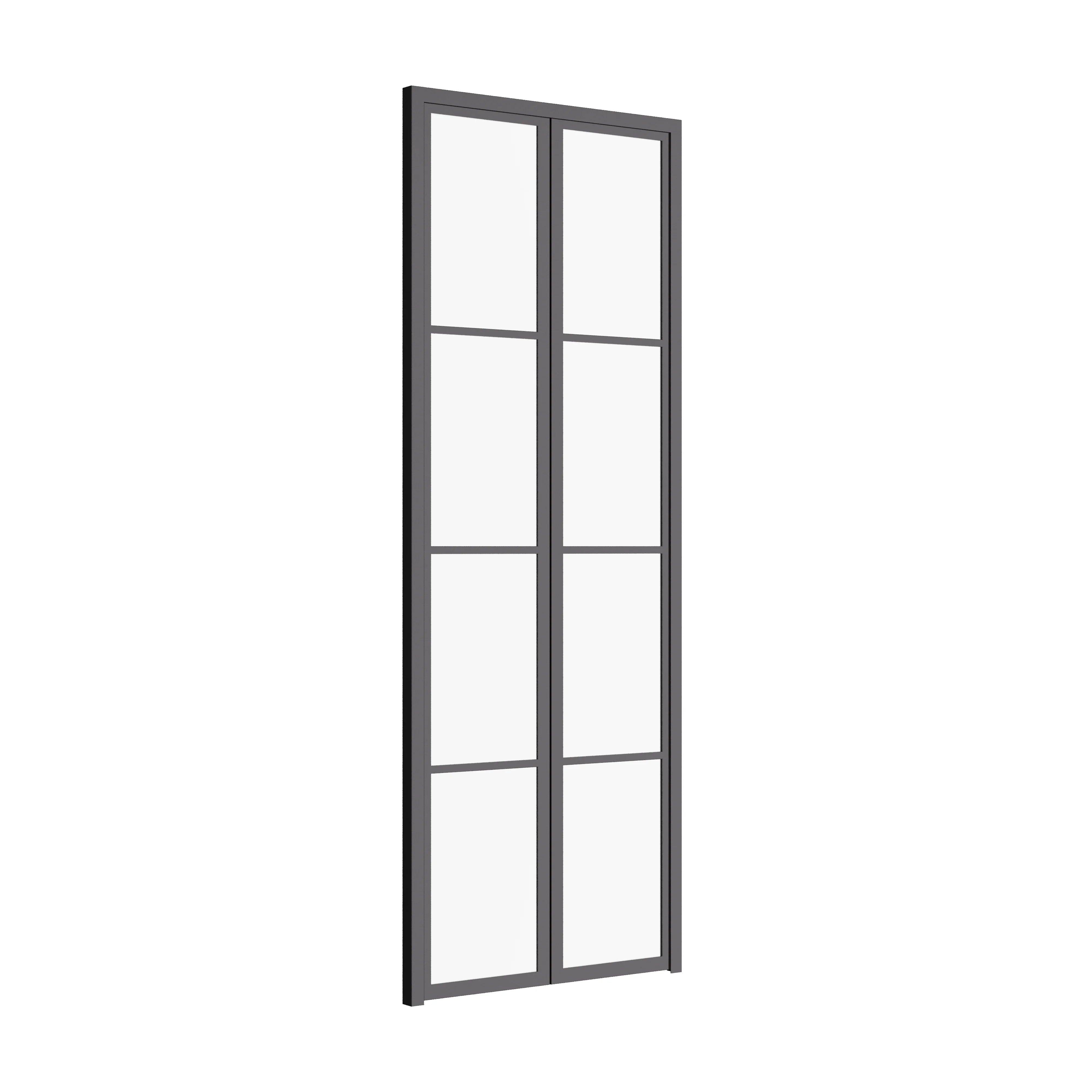 Air Pantry double flat steel pantry doors with glass for modern farmhouse kitchens