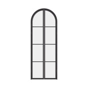 Air Pantry double full arch interior steel pantry doors with curved glass design