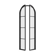 Air Pantry double full arch interior steel pantry doors with curved architectural design