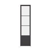 Air Pantry single flat steel pantry door with kickplate and glass panel