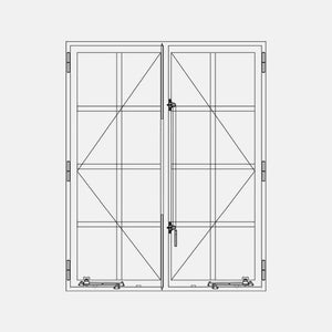 Air Window 1V 3H - Double Casement Portrait Double Point