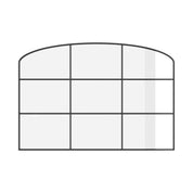 Air Window - Wide Fixed Landscape with Mini Arch Top | Customize