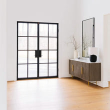 Load image into Gallery viewer, Cold weather double steel doors in winter entry room