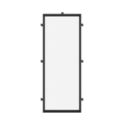 Fixed steel side window with NFRC-rated dual-pane low-E glass.
