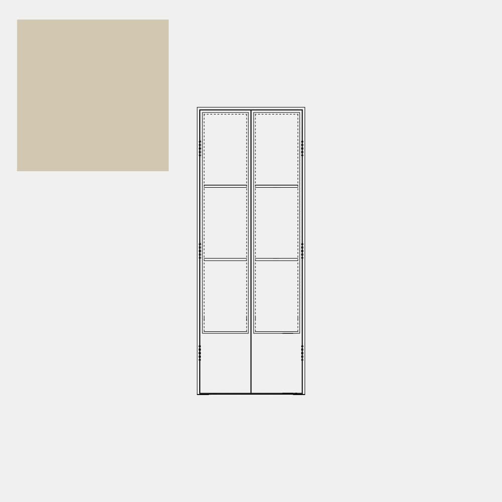 Pantry Door with Casual Khaki Paint swatch