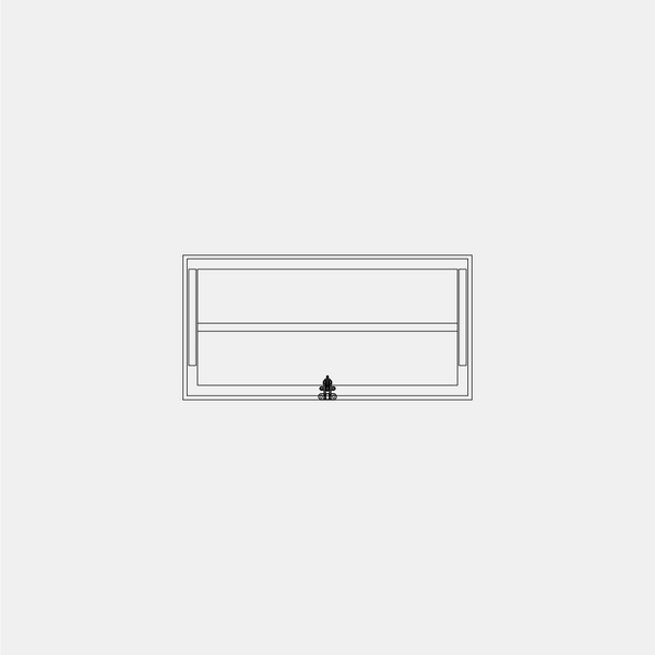 Air Window 0V 1H with Thermal Break and Ring Pull - Awning Landscape | Standard Sizes