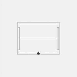 Landscape window with pull ring and awning style