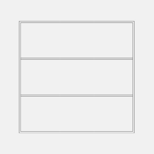 Air Window 0V 2H with Thermal Break - Fixed Square | Standard Sizes