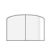 Air Window - Wide Fixed Landscape with Mini Arch Top | Customize