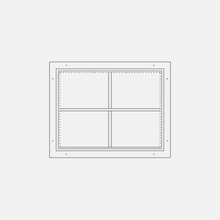 Load image into Gallery viewer, Landscape Fixed Steel Window with cross-shaped gridlines