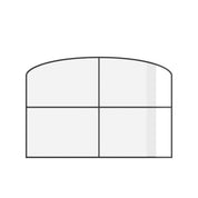 Air Window - Wide Fixed Landscape with Mini Arch Top | Customize