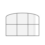 Air Window - Wide Fixed Landscape with Mini Arch Top | Customize