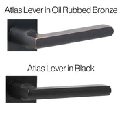 Atlas Levers from Weslock in black and oil rubbed bronze